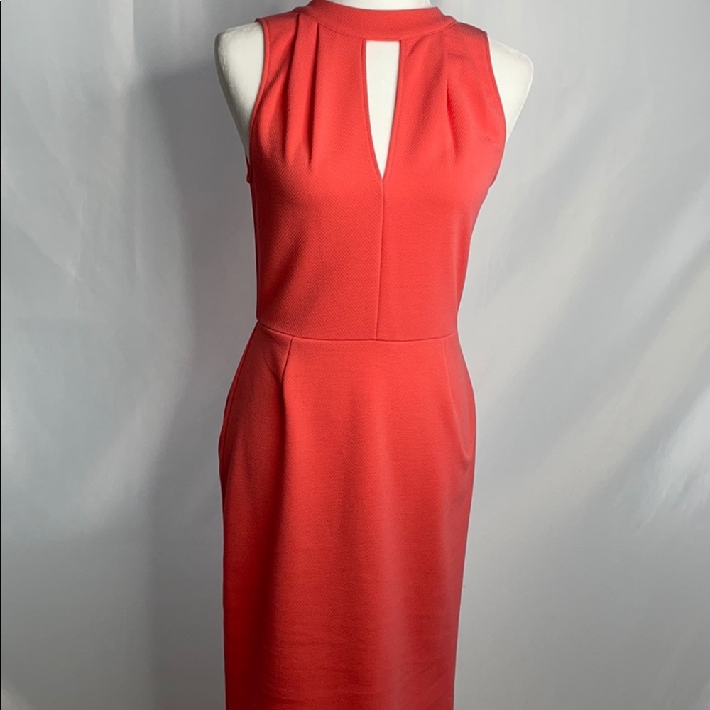 Love...ady Coral Cocktail Business Dress S/M 4